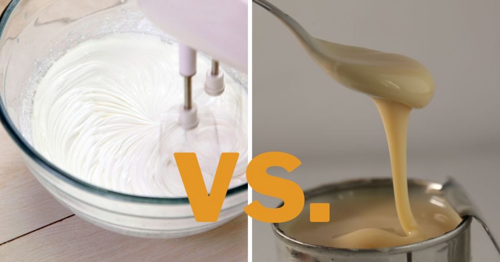 heavy Cream vs Condensed Milk