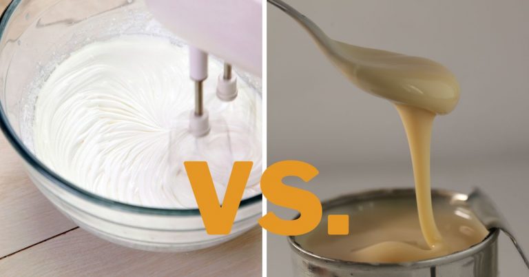 Heavy Cream vs. Condensed Milk: Differences & Uses