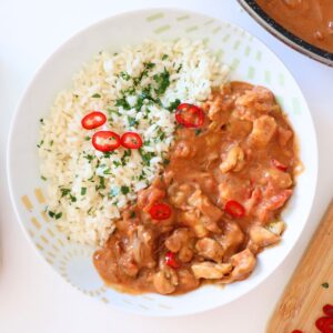 high protein peanut butter chicken