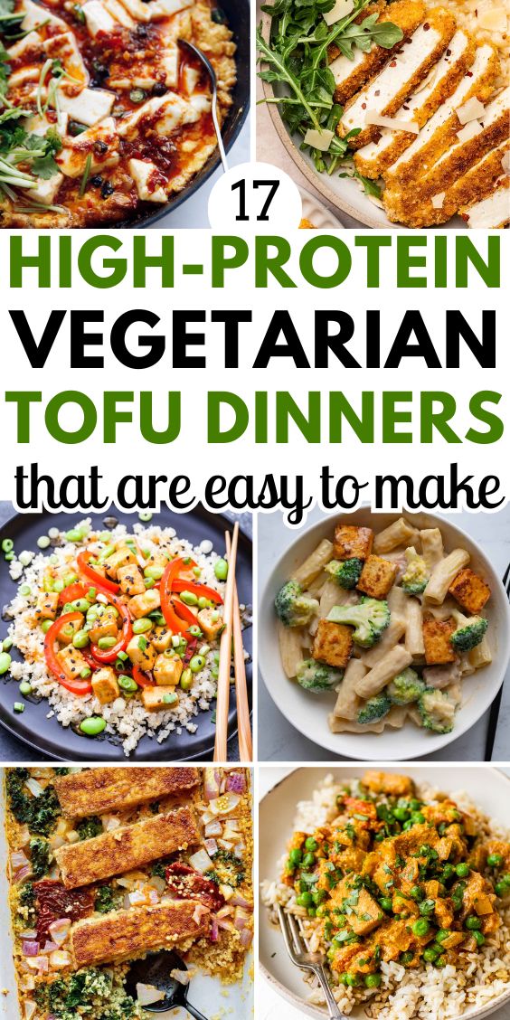 high protein vegetarian recipes with tofu