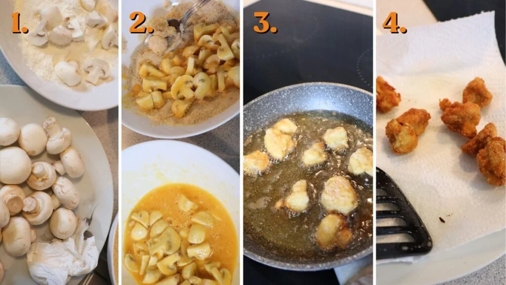 how to deep fry mushrooms