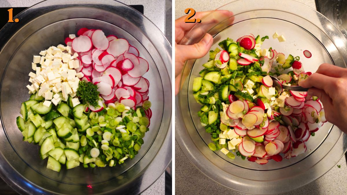 how to make Cucumber Salad with Radish