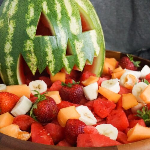 how to make a vomiting watermelon fruit tray