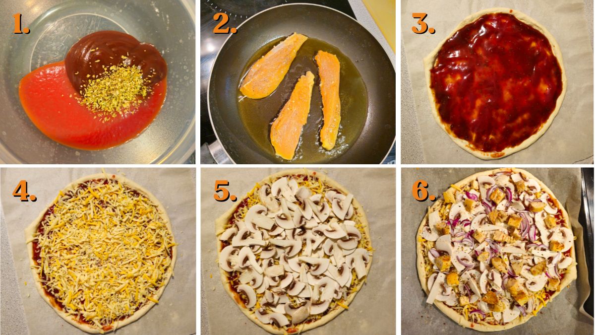 how to make bbq chicken pizza from scratch