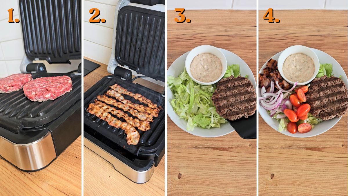 how to make burger salad