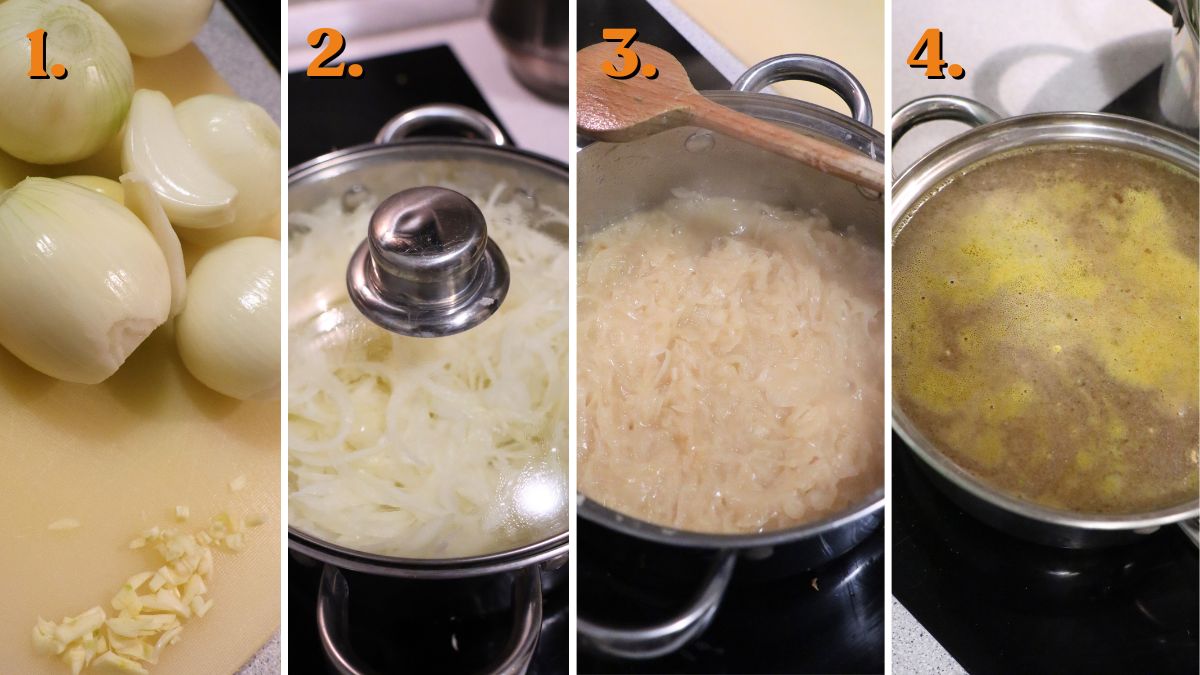 how to make french onion soup with white wine