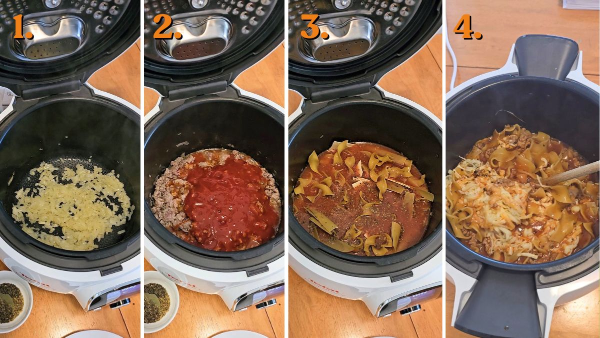 how to make lasagna soup in pressure cooker