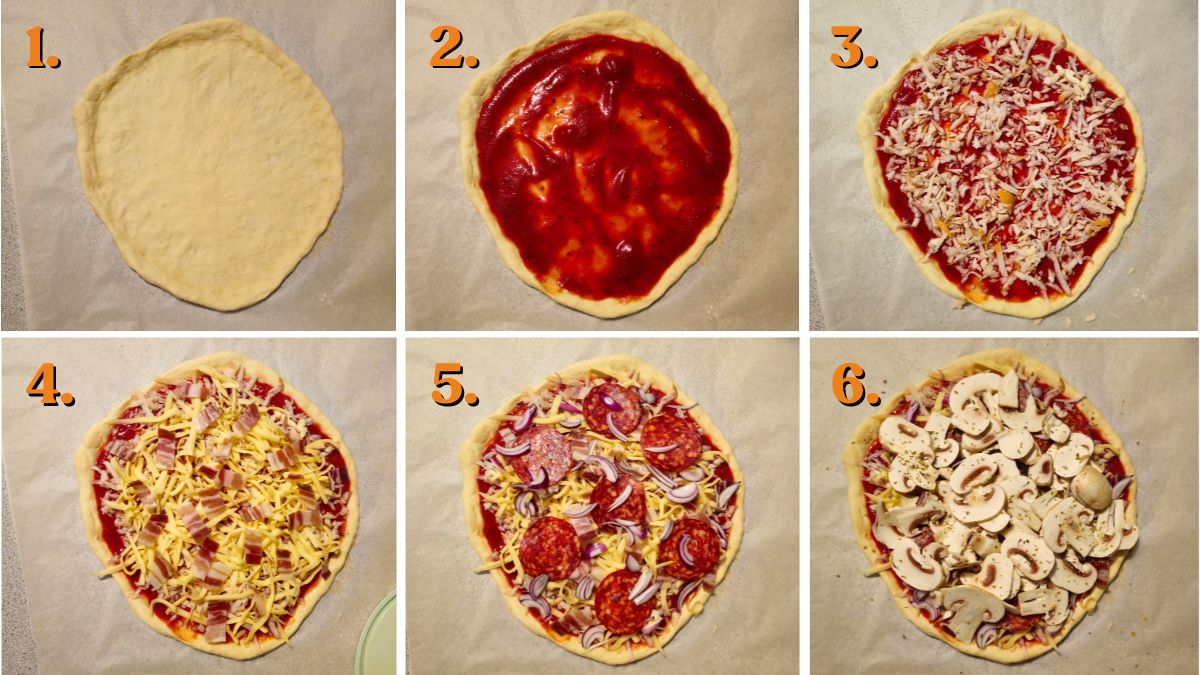 how to make loaded pepperoni pizza from scratch