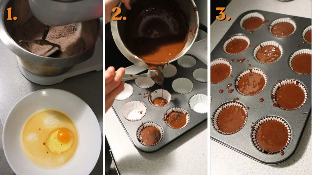 how to make moist chocolate muffin batter