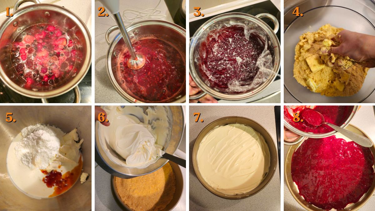 how to make no bake berry cheesecake recipe