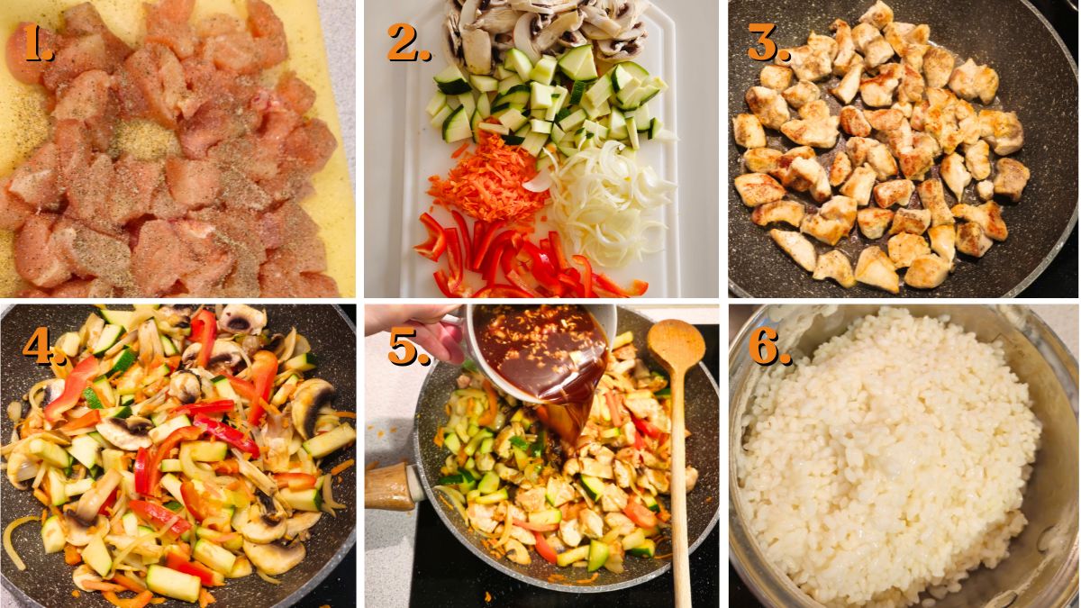 how to make soy sauce chicken wok with rice