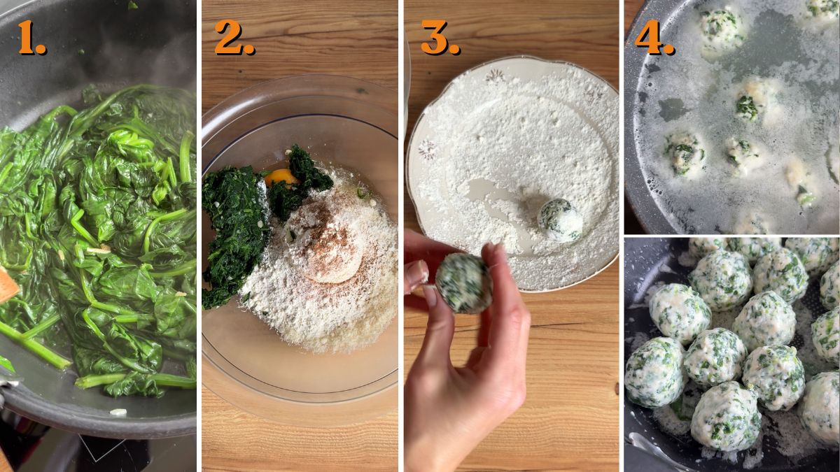 how to make spinach and ricotta gnudi recipe
