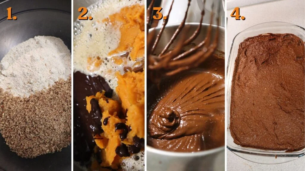 how to make sweet potato brownies