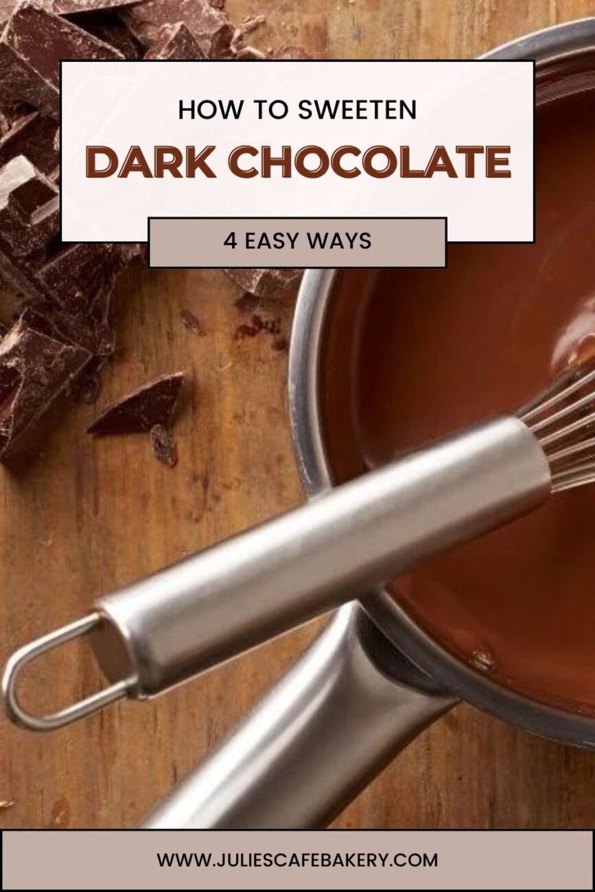 how to sweeten dark chocolate 1