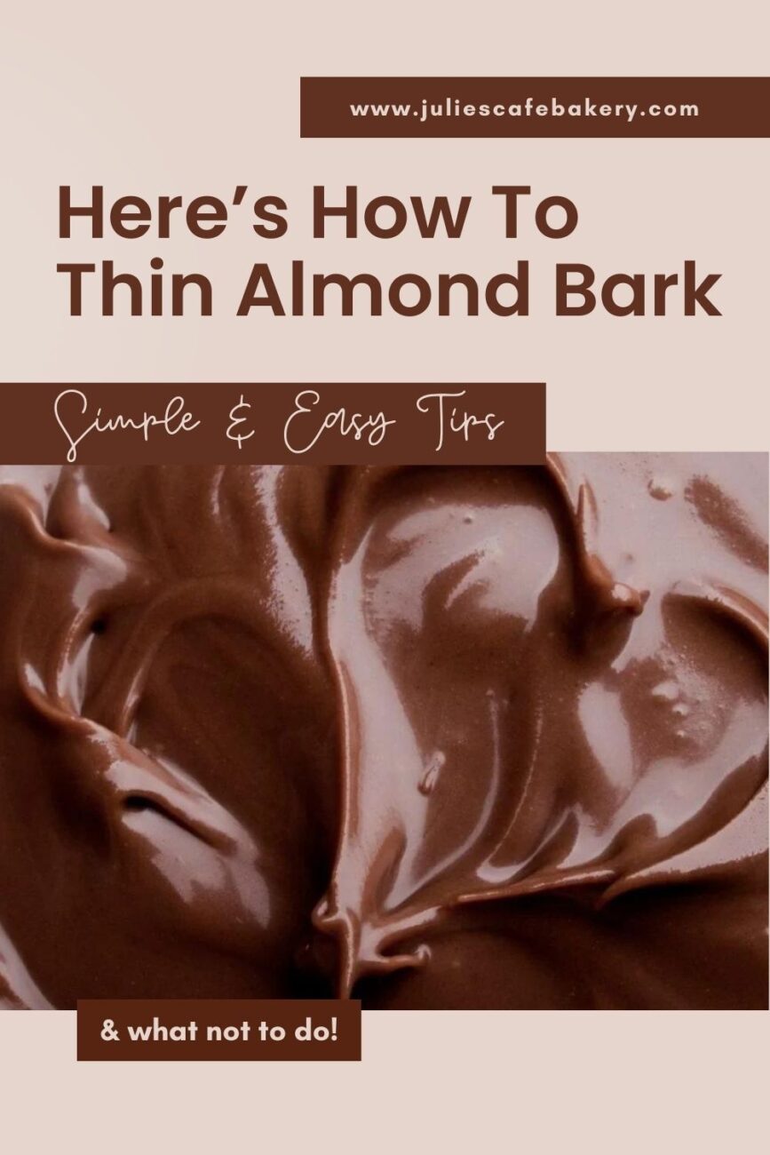 how to thin almond bark 1