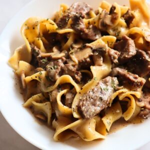 instant pot beef stroganoff recipe