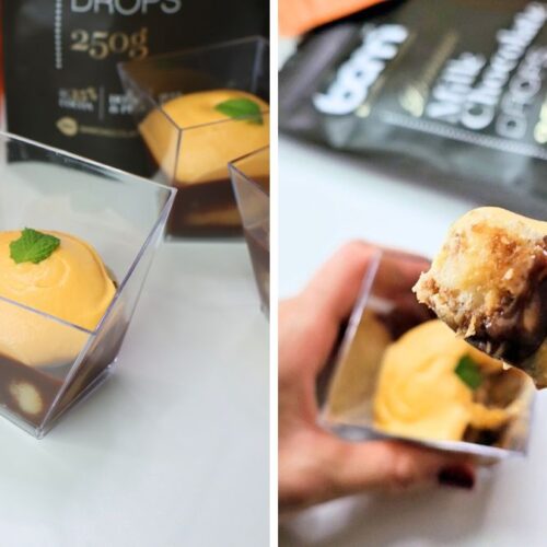 jaffa chocolate and orange dessert in a cup