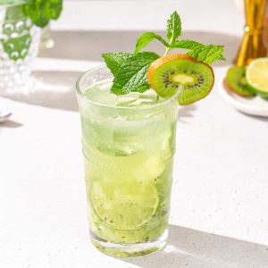 kiwi mojito cocktail with fresh lime mint and rum 0009