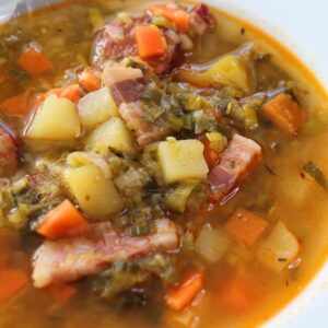 leek potato and bacon stew