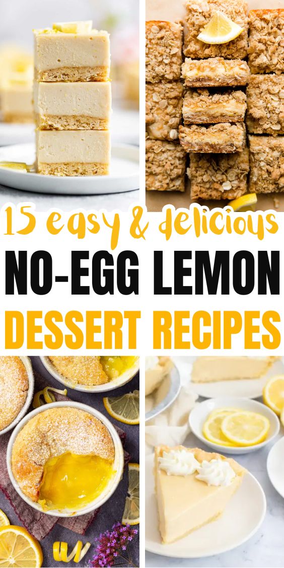 lemon desserts without eggs