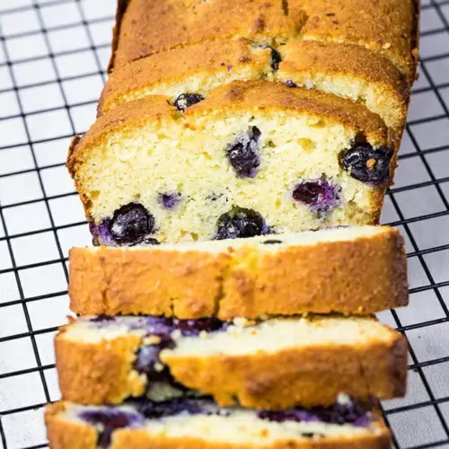 low carb blueberry bread