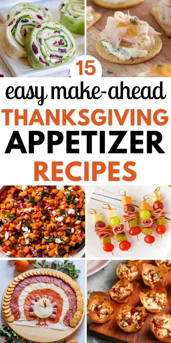 make ahead Thanksgiving appetizer recipes