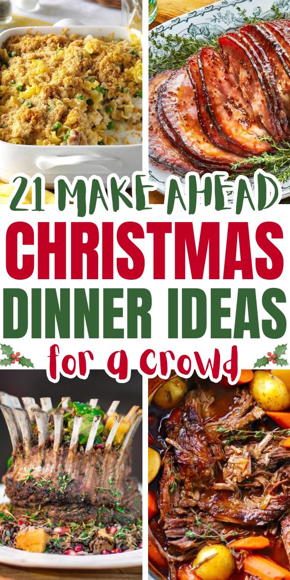 make ahead christmas dinners for a crowd