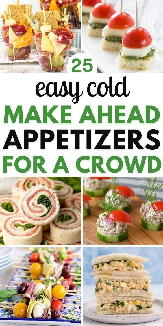 make ahead finger foods for party