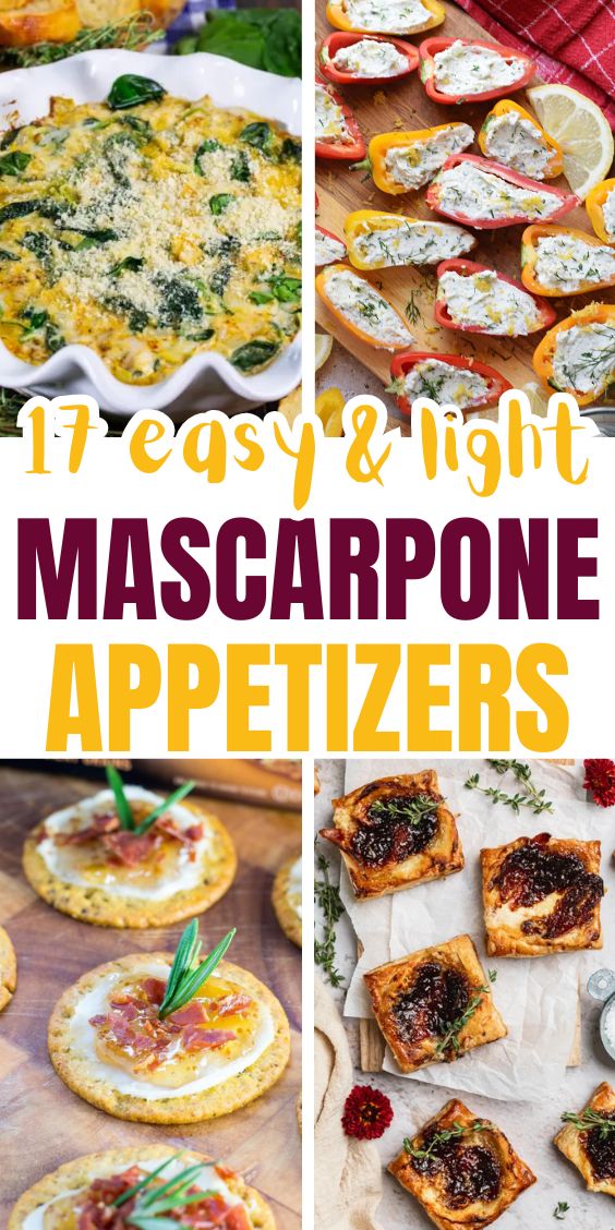 mascarpone cheese appetizer recipes