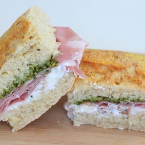 mortadella Sandwich with Stracciatella recipe
