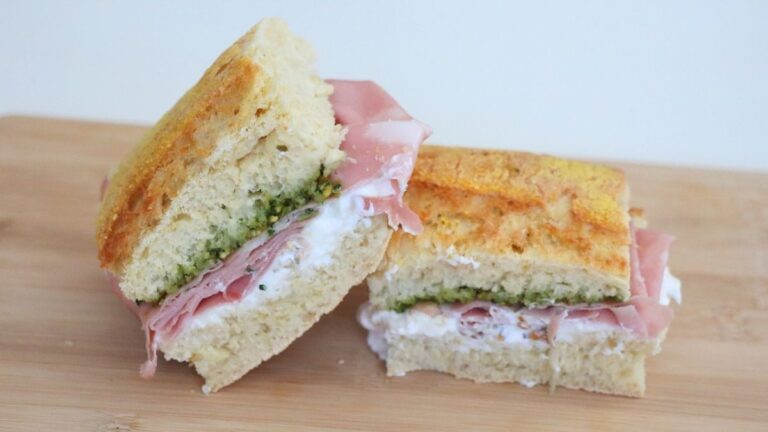 Stracciatella Cheese Sandwich with Mortadella [Recipe]