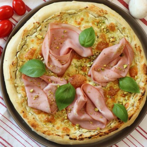 mortadella and pistachio pizza recipe the best ever