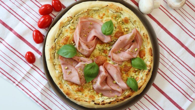 mortadella and pistachio pizza recipe the best ever