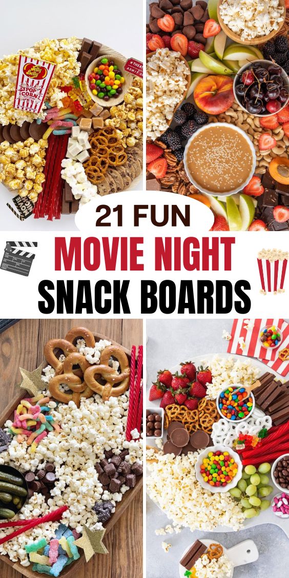 movie night snack board ideas easy