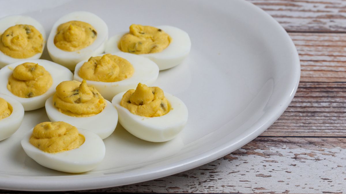 mustard deviled eggs