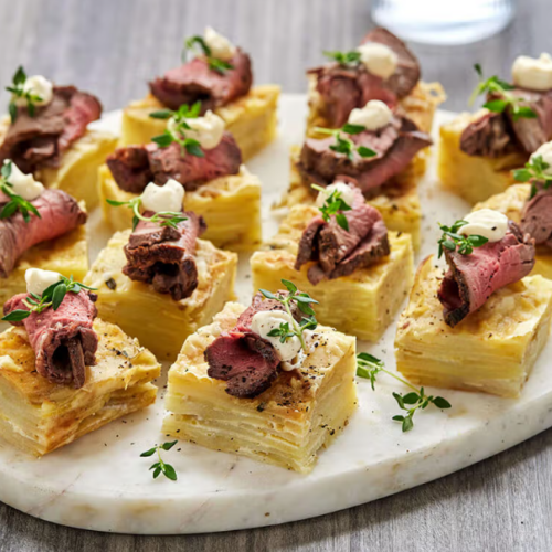 mustard potato steak
