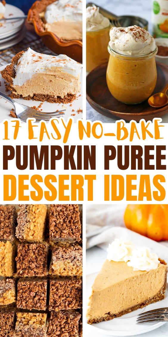 no bake pumpkin desserts
