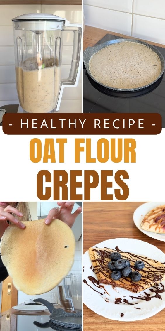 no sugar healthy oat flour crepes recipe