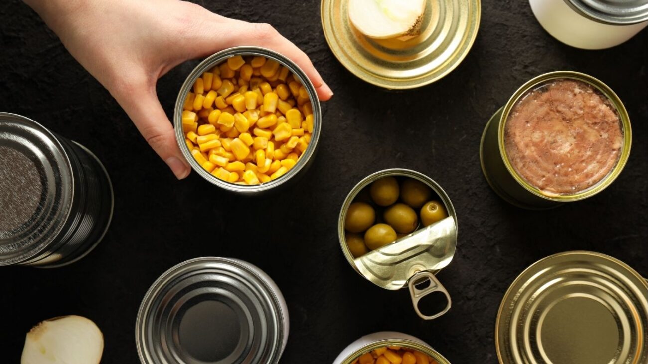 opened can