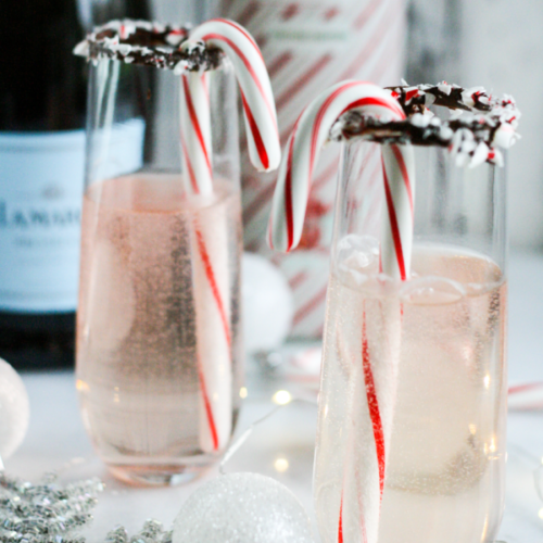 peppermint prosecco mimosa