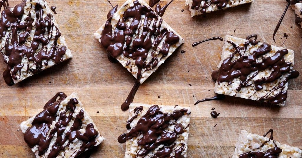 Chocolate covered rice crispies