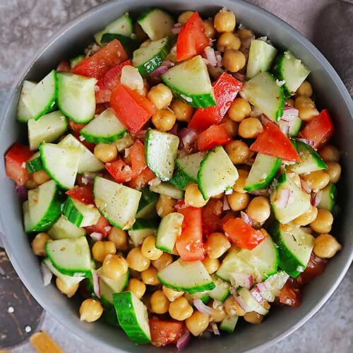 plantbased easy chickpea salad