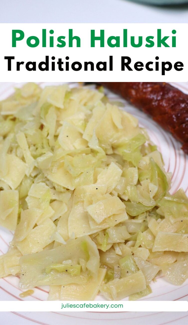 polish haluski cabbage and noodles