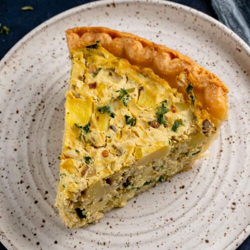 potato leek quiche sweet simple vegan 10