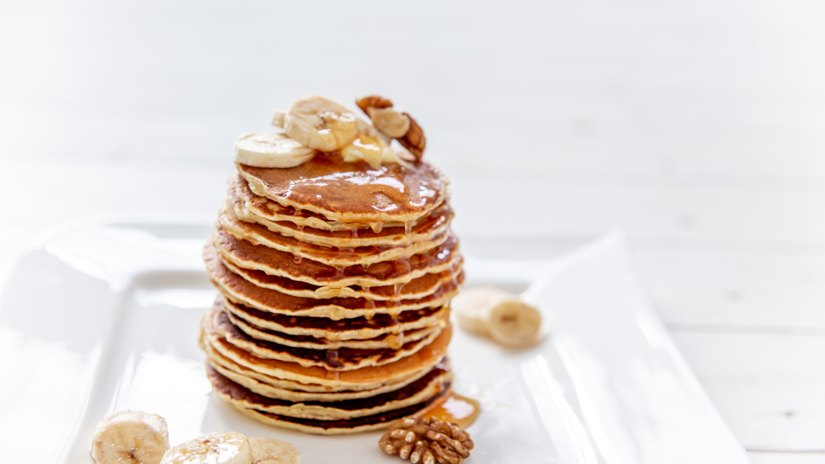 protein pancakes with protein powder and banana healthy recipe 1