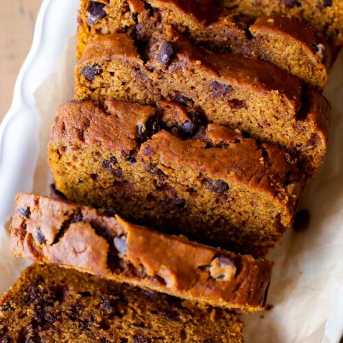 pumpkin chocolate chip bread recipe