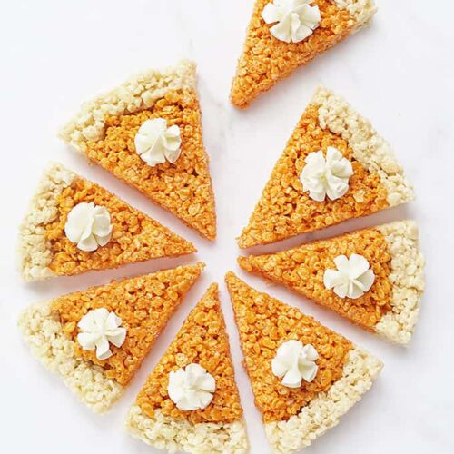 pumpkin pie rice krispie treats image 6