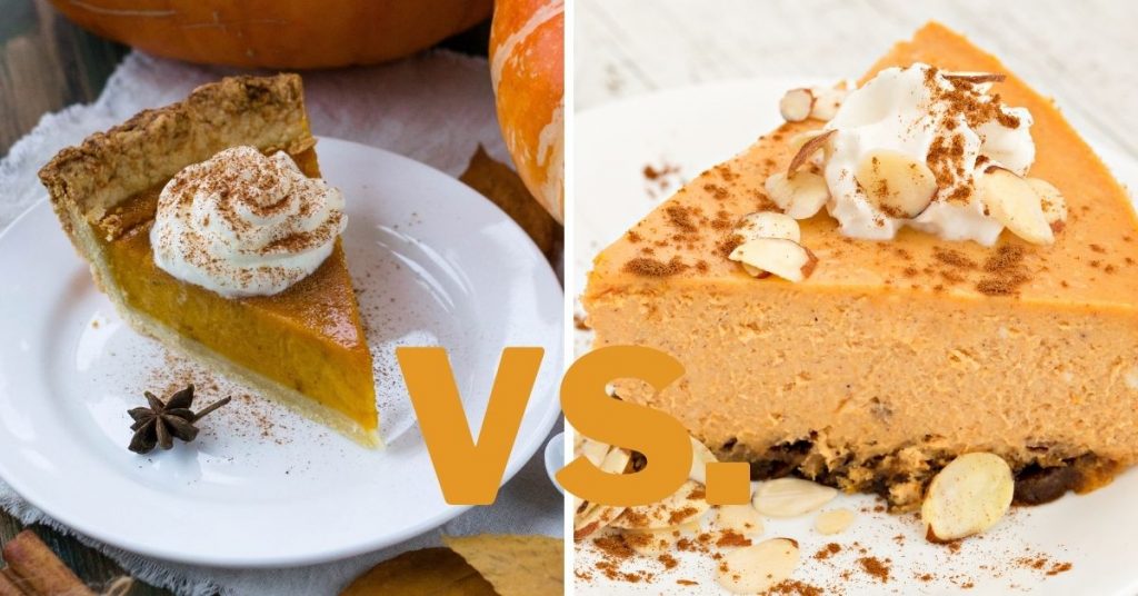 pumpkin pie vs pumpkin cheesecake