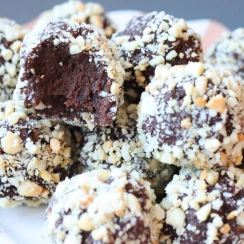 recipe for healthy chickpea truffles