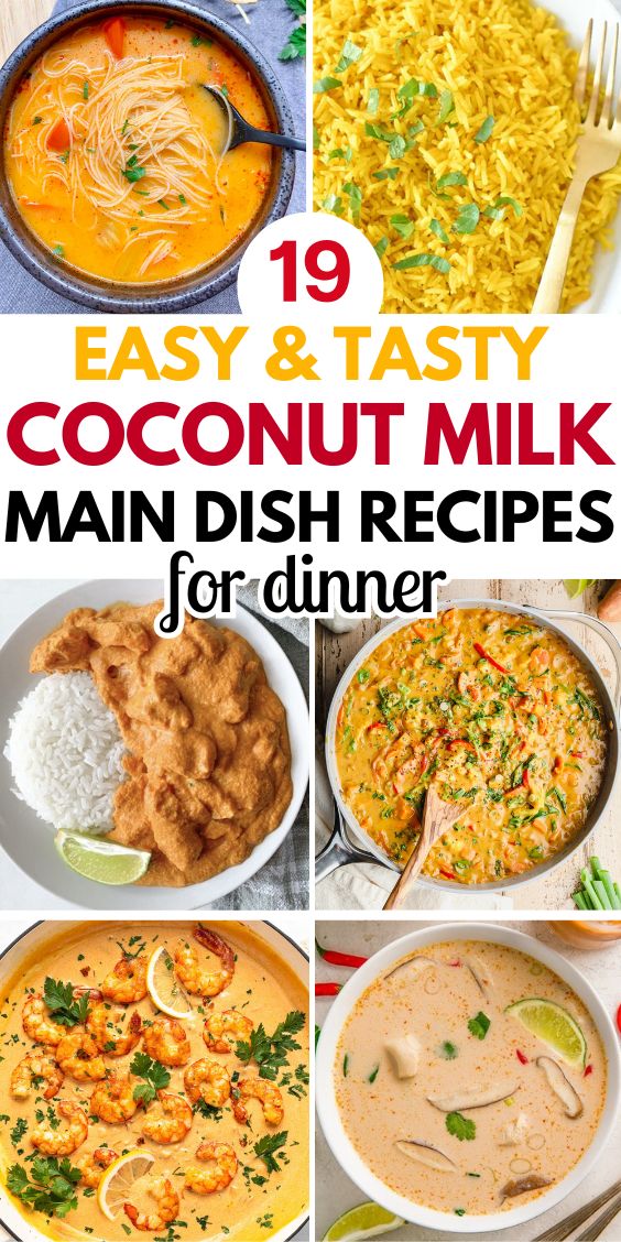 recipes with coconut milk for dinner easy